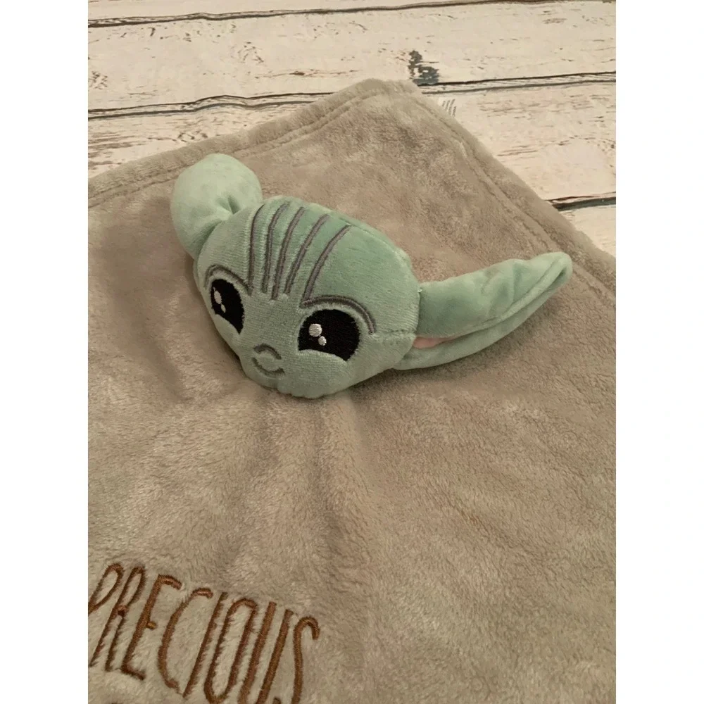 Star Wars Mandalorian Grogu Baby Yoda Lovey Security Blanket Precious Cargo Grey